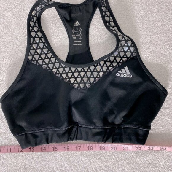 Adidas Climalite Black Sports Bra With Hologram Detail M - Picture 6 of 10